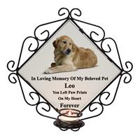 Personalised Wrought Iron Pet Photo Frame Candle Memorial-14