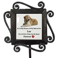 Personalized to Request Pet Dog/Cat Grave Side Photo Memorial-16